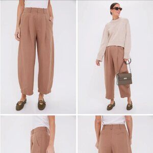 Apiece Apart Petite Bari Crop Trouser Size 4 Khaki